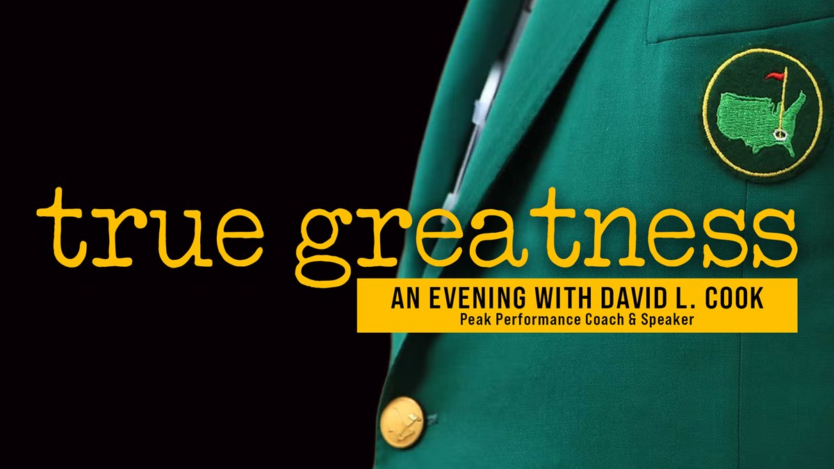 HFBC Event Artwork: true greatness — An Evening with David L. Cook